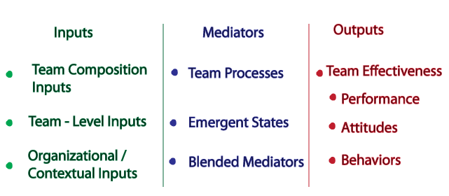 Input-Mediator-Output (IMO) model diagram